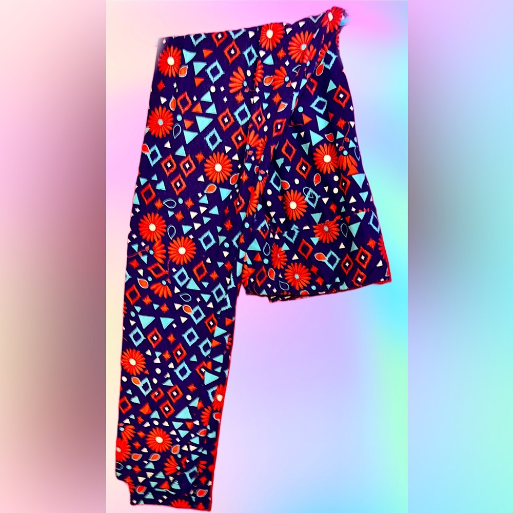 Flowers and Triangles LuLaRoe Leggings